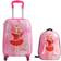 Borg Living Suitcase Set of 2 - Pink