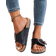 Shein Women's flat sandals with thick non-slip sole, waterproof, orthopedic, with round metal closure