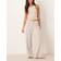 Gina Tricot Striped Soft Trousers - Brun