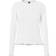 Pieces Pcmarie Ls O-Neck Poin Top Jrs Noos Bc - Vit