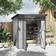OutSunny 6 x 6ft Plastic Garden Shed Light Grey (Building Area )