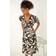Dusk Print Ric Rac Dress - Black