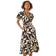 Dusk Print Ric Rac Dress - Black
