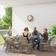 OutSunny 6 Seater Rattan with Seat Back Cushions 150cm x 90cm Patio Dining Set