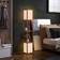 Homcom 2-Light Modern with Shelves 26cm x 26cm x 156cm Floor Lamp