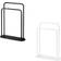 Showerdrape Freestanding Bathroom 2-Tier Towel Stand
