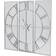 Hill Interiors Celina Mirrored Silver Wall Clock 112cm