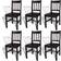 vidaXL 271499 Dark Brown Kitchen Chair 86cm 6pcs