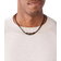 Fossil Rondell Necklace - Silver/Brown