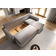 Masseno Potaro Light Gray Sofa 232cm 3-Sitzer