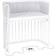 Babybay Boxspring Bed White Varnished 21.3x37.8"
