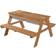 Roba Children's Solid Wood Picnic Table with Sand Tub Tables