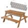Roba Children's Solid Wood Picnic Table with Sand Tub Tables
