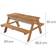 Roba Children's Solid Wood Picnic Table with Sand Tub Tables