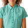 Regatta Travel Packaway Short Sleeve Shirt - Tahoe Blue Floral Print