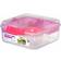 Sistema Bento Cube with Yogurt Pot Clear/Pink Matlåda 1.25L