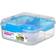 Sistema Bento Cube with Yogurt Pot Clear/Blue Food Container 1.25L