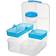 Sistema Bento Cube with Yogurt Pot Clear/Blue Food Container 1.25L