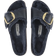 Birkenstock Madrid Big Buckle Shearling Natural Leather Oiled - Midnight