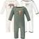 Hudson Baby Cotton Coveralls 3-pack - Forest Fox