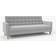 Dunelm Harlow Grey Sofa 204cm 3 Seater