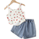 Shein Vintaside Kids Tween Girls 2pcs/Set Camisole Top And Shorts Fashion Outfit, Suitable For Summer,Holiday,Summer,Travel