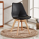 Life Interiors Lorenzo Black Kitchen Chair 83cm 6pcs