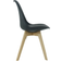 Life Interiors Lorenzo Black Kitchen Chair 83cm 6pcs