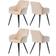 Life Interiors Camden Cream Kitchen Chair 82cm 4pcs