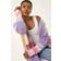 Roman Stripe Longline Cardigan - Pink
