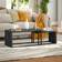 Homcom Coffee Tables Set of 2 Dark Grey Nesting Table