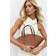 Gina Tricot Faux Leather Small Wide Shopper Bag - Brown Camel