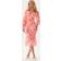 Vero Moda Vmflora Ls V-Neck Calf Dress - Pink/Lyserød