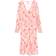 Vero Moda Vmflora Ls V-neck Calf Dress - Rosa