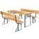 tectake Set Esterno Franz II 3 Pezzi Pieghevole