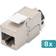 Digitus DN-93617-8 RJ45 Encastrable Keystone CAT 6a 8 pcs
