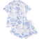 Shein 2pcs/Set Women's Ocean Shell Print Pajamas Set, Short Sleeve Shirt With Collar & Button, And Elastic Waist Shorts, Suitable For Holiday Party, Casual Everyday Indoor & Outdoor Wear