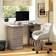 Homcom 120cm Computer With 3 Shelf Drawers Grey Writing Desk