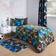 OHS Reversible Football Duvet Cover Multicolour, Black (200x200cm)