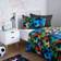 OHS Reversible Football Duvet Cover Multicolour, Black (200x200cm)