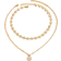 Shein 2pcs/Set Hand-Made Daisy Flower Necklace, Fashion Classic Chain Choker Necklace, Suitable For Daily, Travel, Vacation, Street Wear, And Photo Shoot. Chain Length Can Be Customized, Flower Quantity Is Random Valentines
