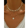 Shein 2pcs/Set Hand-Made Daisy Flower Necklace, Fashion Classic Chain Choker Necklace, Suitable For Daily, Travel, Vacation, Street Wear, And Photo Shoot. Chain Length Can Be Customized, Flower Quantity Is Random Valentines
