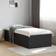 vidaXL Engineered Black Sängram 102x203cm