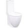 vidaXL Toilet met afvoer achter keramiek wit