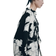 H&M Linen Blend Tie Belt Dress - Black/White Floral
