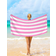 Shein 1pc Simple Striped Beach Towel, Extra Large Microfiber Quick Dry Water Absorbent Beach Towel, Anti-Sand Beach Blanket, Suitable For Travel, Swimming Pool, Yoga, Gym, Beach, Holiday Essentials (Single-Sided Printed) Towel Pink (150x75cm)