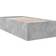 vidaXL Engineered Concrete Gray Sängram 102x203cm