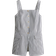H&M Long Waistcoat - White/Striped