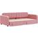 vidaXL Extendable Pink Soffa 224cm 3-sits
