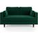 Dunelm Zoe Racing Green Sofa 164cm 2 Seater